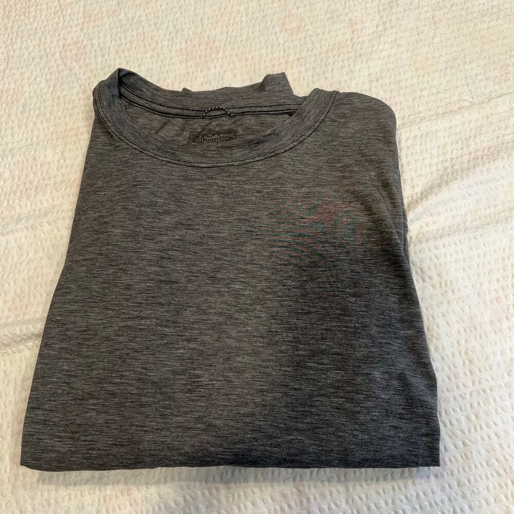 Patagonia dark gray twisted back long sleeve top for women size M